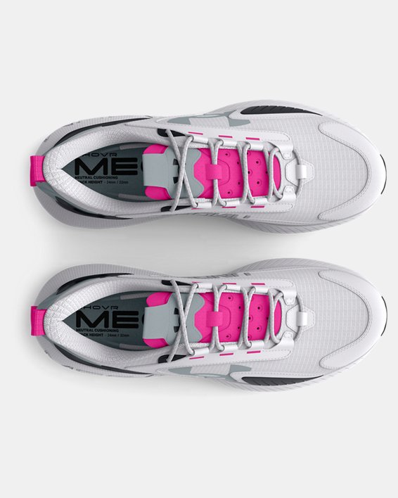 Unisex UA HOVR™ Mega 2 MVMNT Sportstyle Shoes, White, pdpMainDesktop image number 2